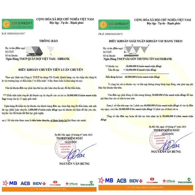 Mất hàng trăm triệu đồng khi vay tiền online - Ảnh 2. Mất hàng trăm triệu đồng khi vay tiền online - Ảnh 2.