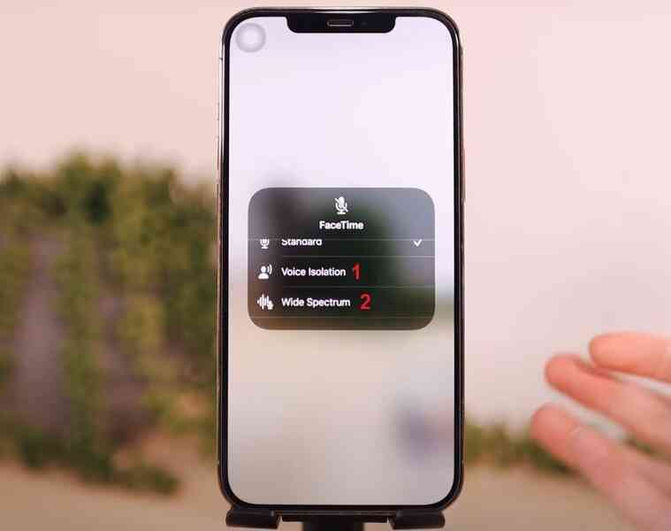 Hướng dẫn chỉnh chế độ mic của FaceTime trên iOS 15