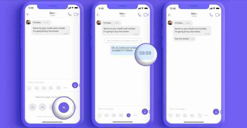 Viber cho tùy chỉnh thời gian tự động biến mất tin nhắn trong trò chuyện nhóm