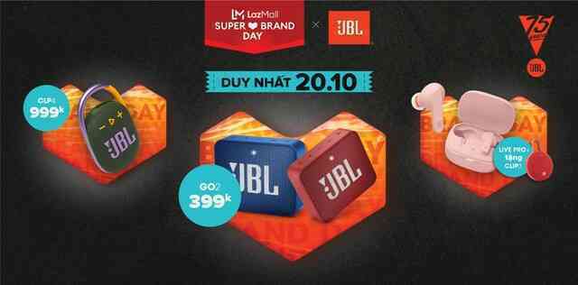 Rực trời deal - Phiêu nhạc chất cùng JBL và Lazada, giảm đến 50%++ vào ngày 20/10 - Ảnh 6. Rực trời deal - Phiêu nhạc chất cùng JBL và Lazada, giảm đến 50%++ vào ngày 20/10 - Ảnh 6.