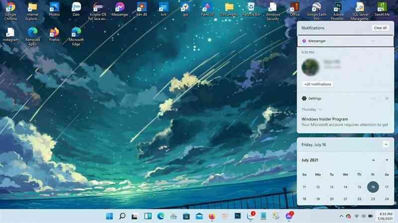 Các phím tắt trên Windows 11