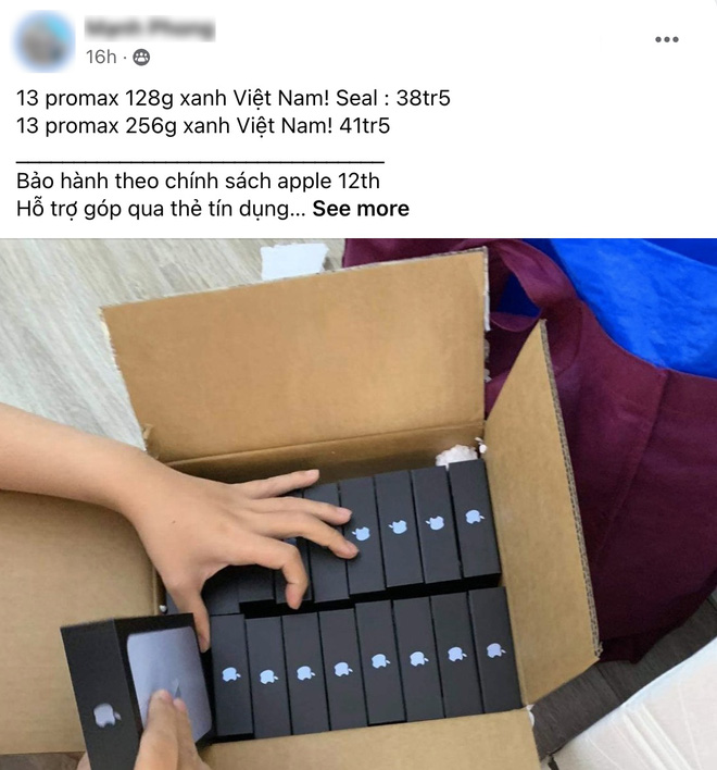 Ngày đầu mở bán iPhone 13: Bản Pro Max 128GB cháy hàng, giá iPhone trên chợ đen bị đẩy lên cao - Ảnh 4. Ngày đầu mở bán iPhone 13: Bản Pro Max 128GB cháy hàng, giá iPhone trên chợ đen bị đẩy lên cao - Ảnh 4.