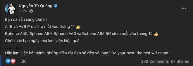 Bphone mới sẽ có tên gọi giống Samsung, Oppo: BKAV đã sẵn sàng cạnh tranh với các ông lớn?