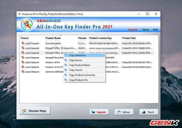 Cách sao lưu bản quyền các phần mềm đã cài đặt trên Windows - Ảnh 6. Cách sao lưu bản quyền các phần mềm đã cài đặt trên Windows - Ảnh 6.