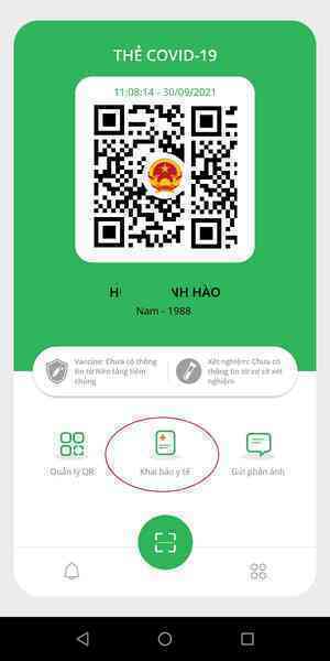 Cách khai báo di chuyển nội địa trên PC-Covid