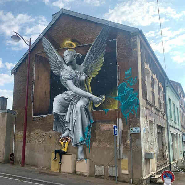 Những bức vẽ Graffiti 3D không dành cho người yếu tim - Ảnh 12. Những bức vẽ Graffiti 3D không dành cho người yếu tim - Ảnh 12.