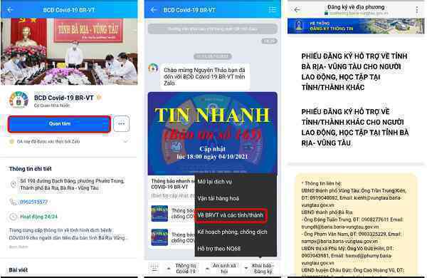 Nhiều tỉnh thành đón người dân về quê, đăng ký qua Zalo
