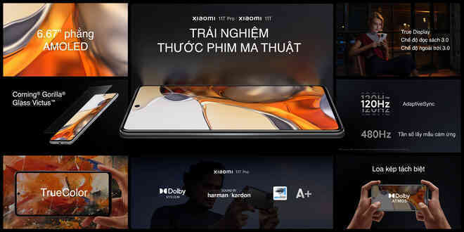 Xiaomi 11T series 5G ra mắt tại VN: Màn hình AMOLED 120Hz, camera nâng cấp chất lượng, sạc nhanh 120W, giá từ 10.9 triệu đồng - Ảnh 1. Xiaomi 11T series 5G ra mắt tại VN: Màn hình AMOLED 120Hz, camera nâng cấp chất lượng, sạc nhanh 120W, giá từ 10.9 triệu đồng - Ảnh 1.
