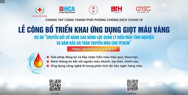 Đăng ký hiến máu nhân đạo qua ứng dụng Make in Vietnam