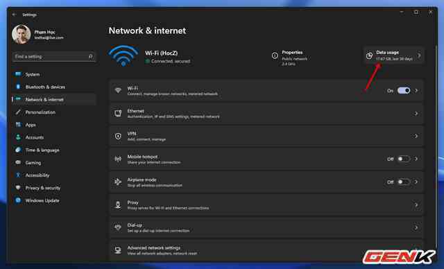Đang sử dụng kết nối internet trả tiền theo lưu lượng? Tính năng này của Windows 11 sẽ là món quà dành cho bạn - Ảnh 4. Đang sử dụng kết nối internet trả tiền theo lưu lượng? Tính năng này của Windows 11 sẽ là món quà dành cho bạn - Ảnh 4.