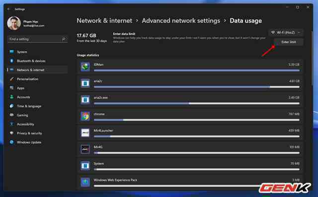 Đang sử dụng kết nối internet trả tiền theo lưu lượng? Tính năng này của Windows 11 sẽ là món quà dành cho bạn - Ảnh 5.