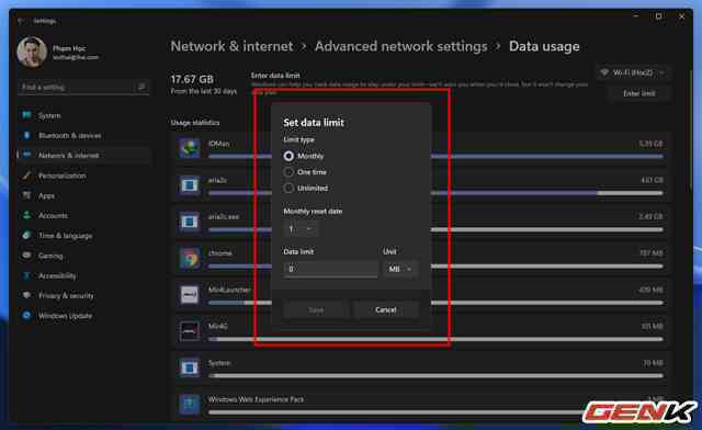 Đang sử dụng kết nối internet trả tiền theo lưu lượng? Tính năng này của Windows 11 sẽ là món quà dành cho bạn - Ảnh 6. Đang sử dụng kết nối internet trả tiền theo lưu lượng? Tính năng này của Windows 11 sẽ là món quà dành cho bạn - Ảnh 6.