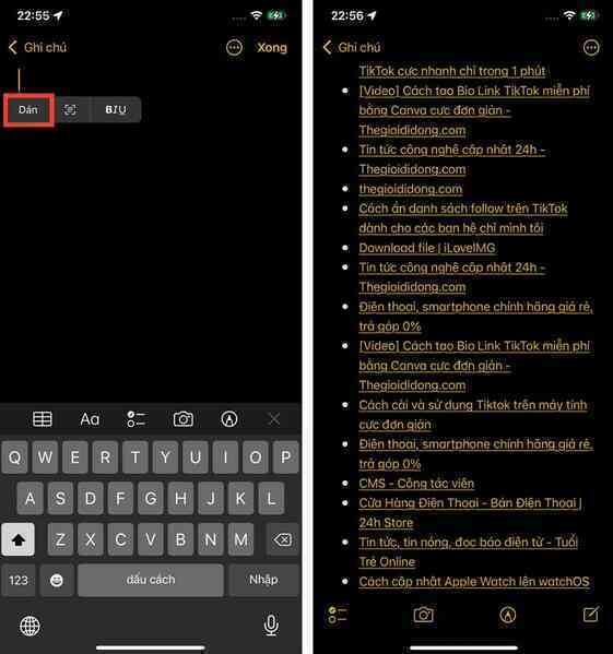 Hướng dẫn sao chép link trên Safari tất cả một lúc