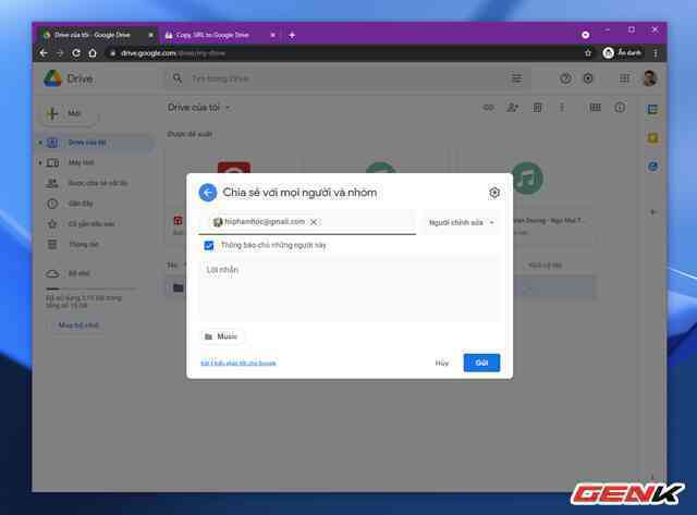 Cách sao chép và di chuyển dữ liệu giữa 02 tài khoản Google Drive - Ảnh 4.