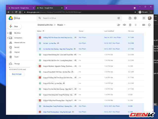 Cách sao chép và di chuyển dữ liệu giữa 02 tài khoản Google Drive - Ảnh 10. Cách sao chép và di chuyển dữ liệu giữa 02 tài khoản Google Drive - Ảnh 10.