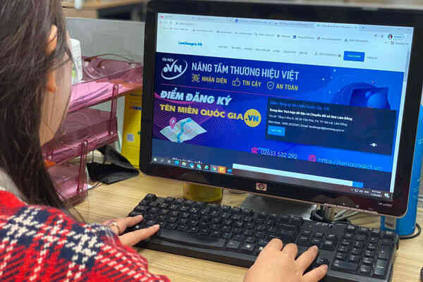 Cá nhân, doanh nghiệp tại Lâm Đồng được hỗ trợ chuyển đổi số với tên miền .VN