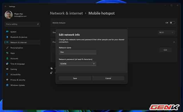 Biến máy tính Windows 11 thành điểm phát sóng Wi-Fi cho smartphone - Ảnh 5.