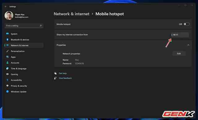 Biến máy tính Windows 11 thành điểm phát sóng Wi-Fi cho smartphone - Ảnh 6.