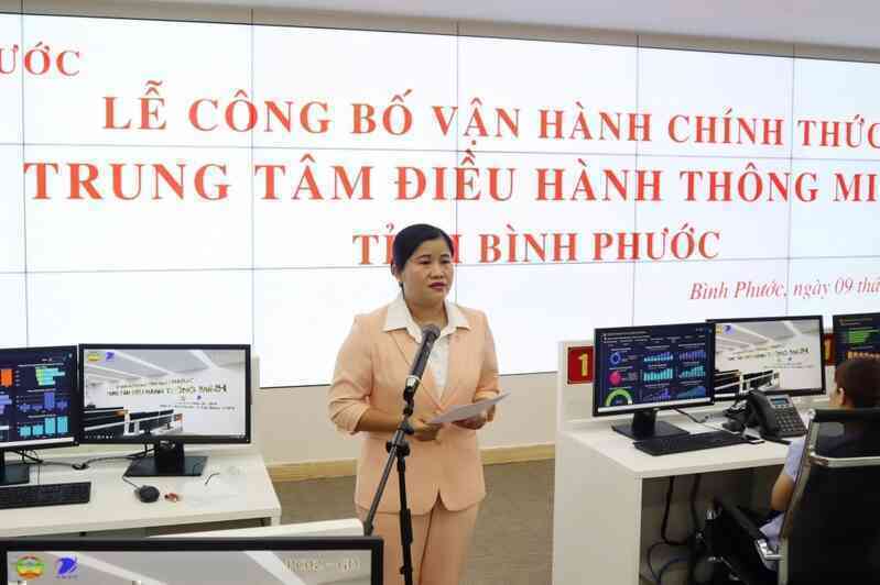 Bình Phước bắt đầu vận hành Trung tâm Điều hành thông minh