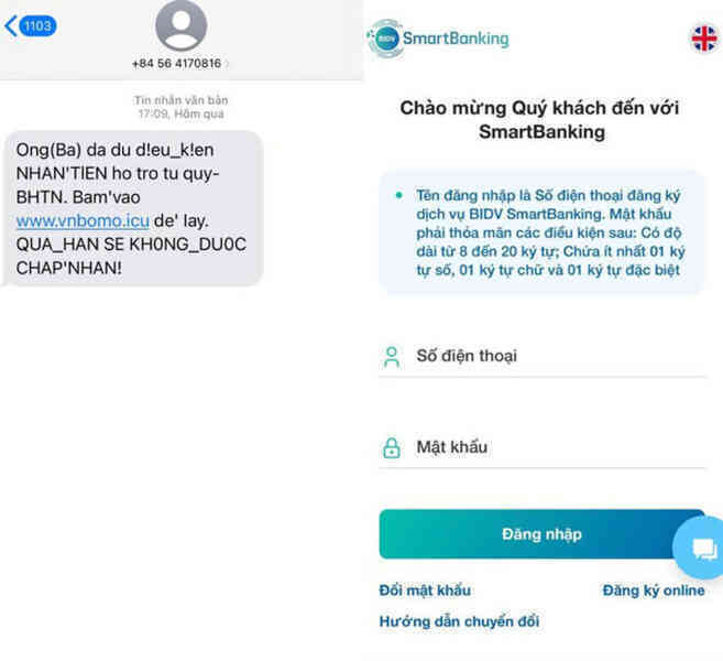 Bị lừa hơn 600 triệu đồng vì nhấp vào link lừa đảo trên điện thoại