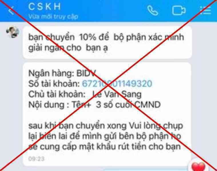 Hàng loạt khách hàng sập bẫy lừa đảo cho vay tiền online lãi suất thấp