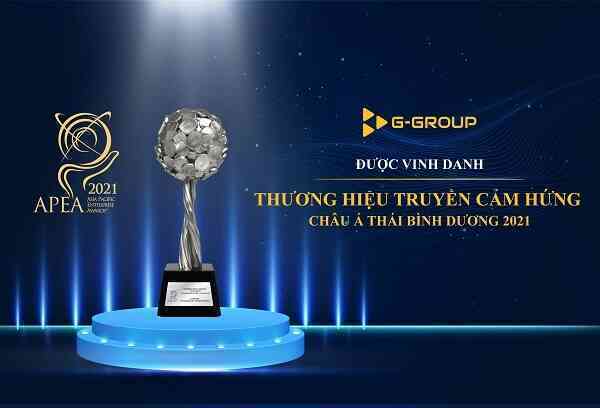 G-Group được vinh danh Thương hiệu truyền cảm hứng châu Á Thái Bình Dương 2021