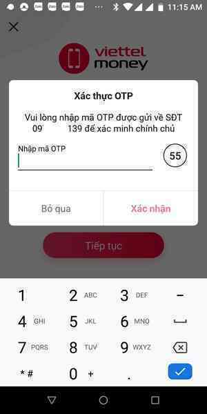 Hướng dẫn đăng ký Mobile Money của Viettel