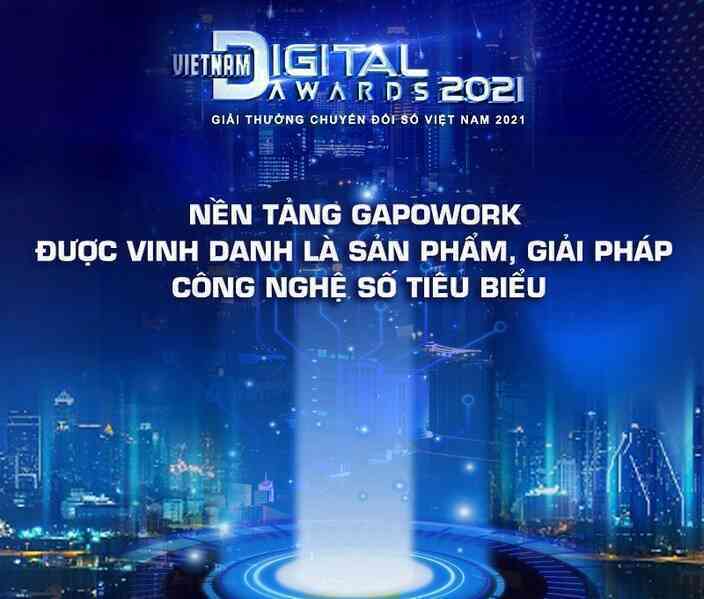GapoWork được tôn vinh là 'Giải pháp công nghệ số tiêu biểu 2021'