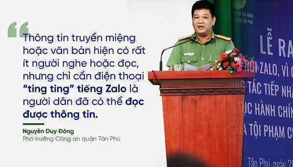 Nỗ lực chuyển đổi số của công an quận Tân Phú