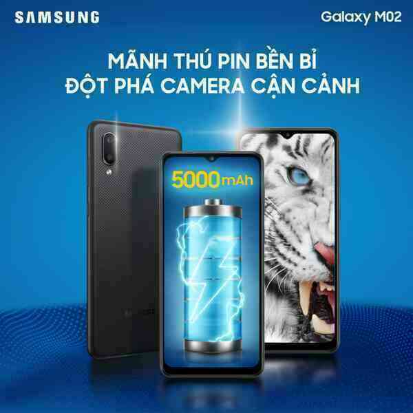 Galaxy M02 ra mắt tại VN: Smartphone giá rẻ nhất của Samsung, chỉ 2.4 triệu đồng