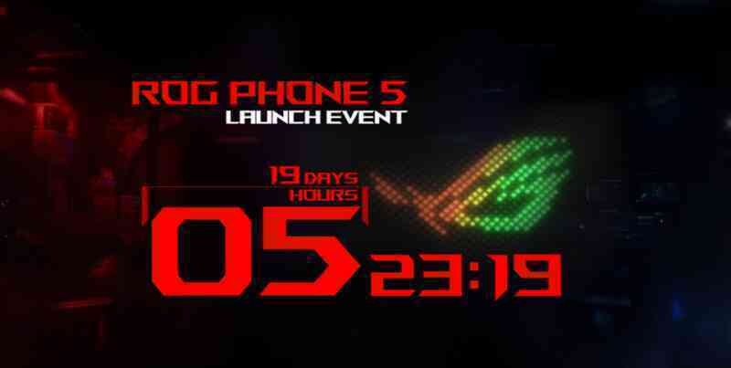 ASUS ROG Phone 5: Snapdragon 888, pin 6000 mAh, sạc nhanh 65W sẽ ra mắt vào ngày 10/3