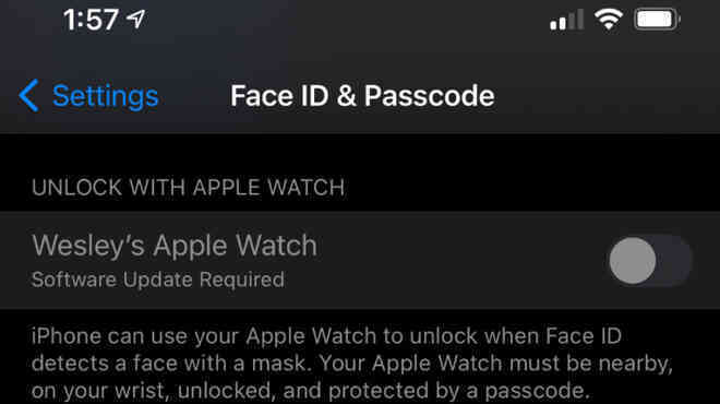 Bản cập nhật iOS 14.5 cho phép xác thực Face ID ngay cả khi đeo khẩu trang bằng cách ghép nối với Apple Watch - Ảnh 2.