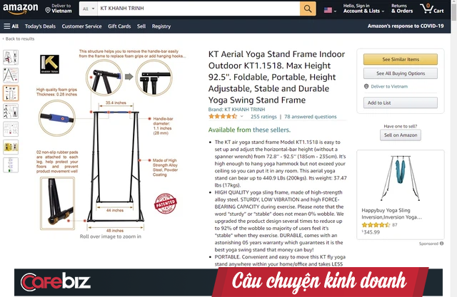 Cú lội ngược dòng của startup từng bị các Shark Việt Nam chê “ngáo giá”, sản phẩm chỉ là “mấy thanh sắt”: Tuyên bố được “cá mập” Mỹ hỗ trợ, nhận hàng trăm đánh giá 5 sao trên Amazon - Ảnh 3. Cú lội ngược dòng của startup từng bị các Shark Việt Nam chê “ngáo giá”, sản phẩm chỉ là “mấy thanh sắt”: Tuyên bố được “cá mập” Mỹ hỗ trợ, nhận hàng trăm đánh giá 5 sao trên Amazon - Ảnh 3.