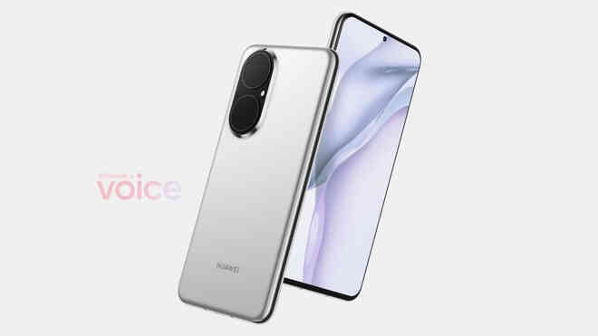 Huawei P50 lộ ảnh render chi tiết với màn hình phẳng và camera thiết kế mới