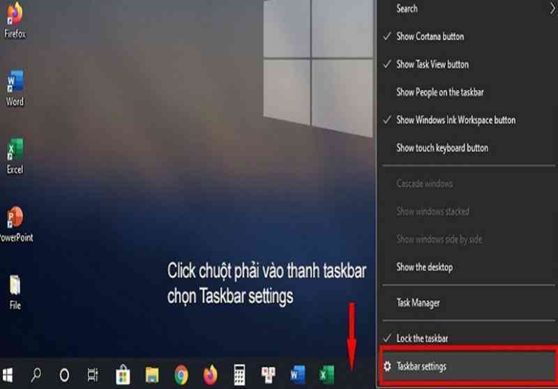 Hưỡng dẫn cách ẩn, hiển thị thanh taskbar trên Windows