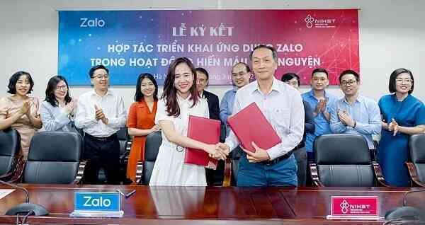 Dùng Zalo chatbot trong công tác hiến máu và chăm sóc người hiến máu