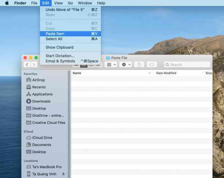 Cách copy file qua folder trên Macbook mới nhất