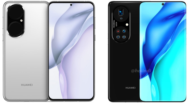 Huawei P50 Pro+ lộ diện: Màn hình "thác nước", cụm 5 camera hình bầu dục "siêu to khổng lồ"