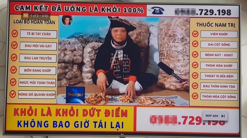 Quảng cáo chữa khỏi bệnh tiểu đường, xương khớp lại ngập tràn YouTube