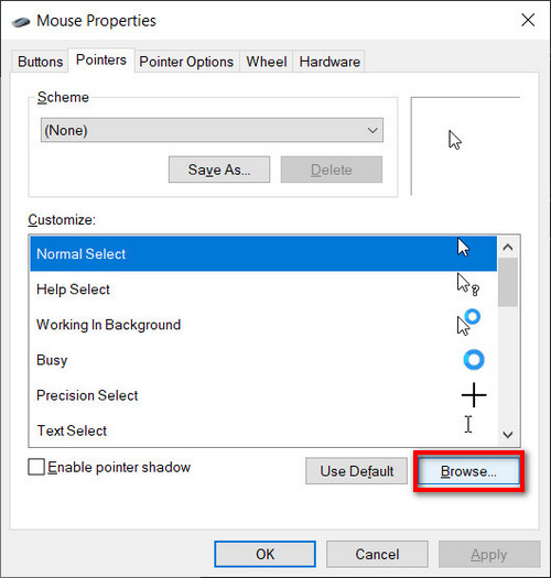 5 cách thay đổi màu sắc và kích thước chuột trên Windows 10