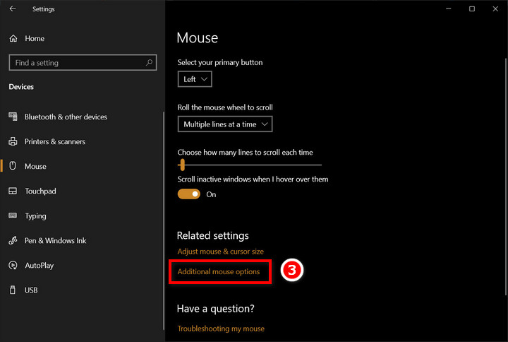 5 cách thay đổi màu sắc và kích thước chuột trên Windows 10