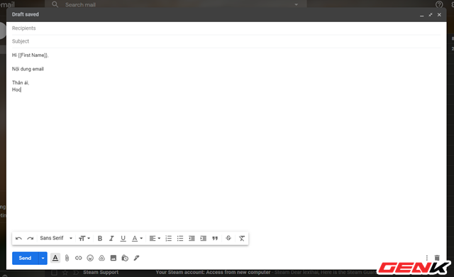 Cách gửi email hàng loạt trong Gmail từ Google Sheets - Ảnh 9. Cách gửi email hàng loạt trong Gmail từ Google Sheets - Ảnh 9.