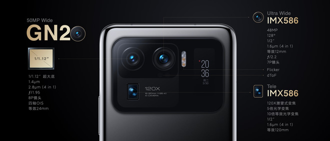 Xiaomi Mi 11 Ultra ra mắt: Mặt lưng gốm, hai màn hình AMOLED, camera zoom 120X, sạc nhanh 67W, chống nước IP68, giá từ 21 triệu đồng - Ảnh 6. Xiaomi Mi 11 Ultra ra mắt: Mặt lưng gốm, hai màn hình AMOLED, camera zoom 120X, sạc nhanh 67W, chống nước IP68, giá từ 21 triệu đồng - Ảnh 6.