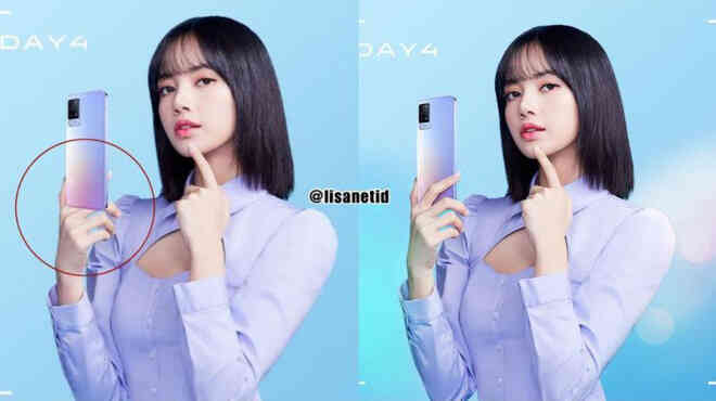 Lisa (Blackpink) chụp ảnh quảng cáo cho vivo, tưởng hay nhưng gặp phốt Photoshop siêu ẩu làm hỏng tất cả - Ảnh 2. Lisa (Blackpink) chụp ảnh quảng cáo cho vivo, tưởng hay nhưng gặp phốt Photoshop siêu ẩu làm hỏng tất cả - Ảnh 2.