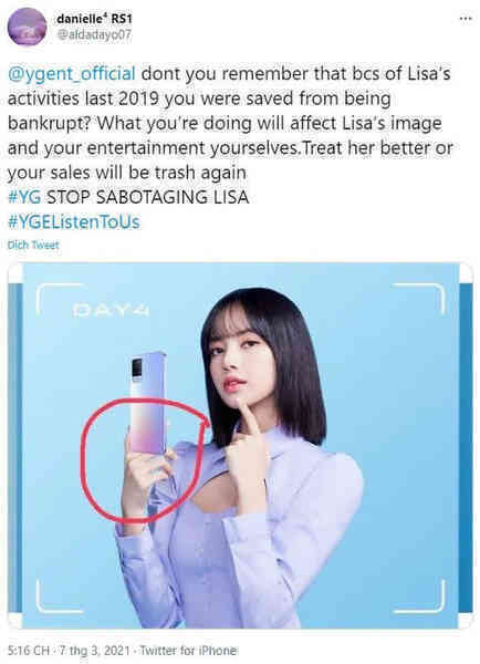 Lisa (Blackpink) chụp ảnh quảng cáo cho vivo, tưởng hay nhưng gặp phốt Photoshop siêu ẩu làm hỏng tất cả - Ảnh 6. Lisa (Blackpink) chụp ảnh quảng cáo cho vivo, tưởng hay nhưng gặp phốt Photoshop siêu ẩu làm hỏng tất cả - Ảnh 6.