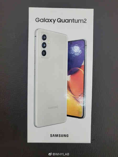 Galaxy Quantum2 lộ diện: Thiết kế lai Galaxy A72 và Galaxy S21, Snapdragon 860, camera 64MP, ra mắt 23/4