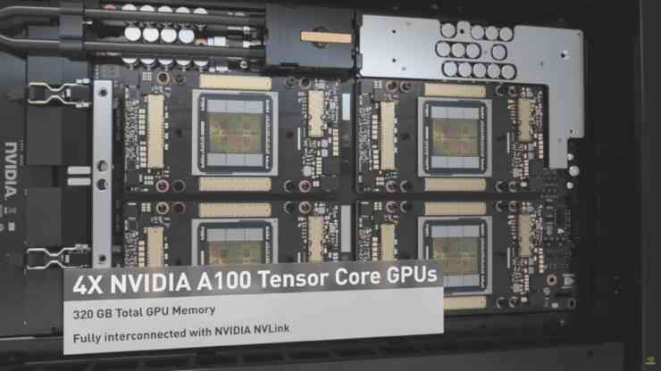 NVIDIA công bố DGX Station 320G - 4 card Ampere A100, 320GB VRAM, giá cực rẻ