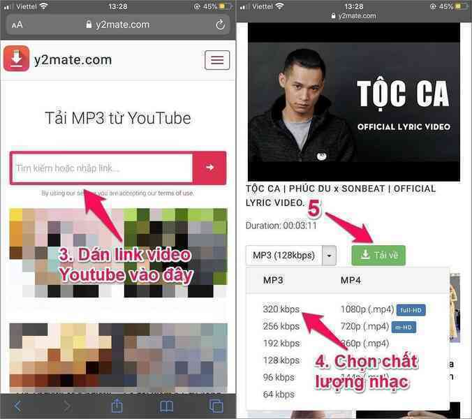 Cách tải nhạc từ YouTube về iPhone