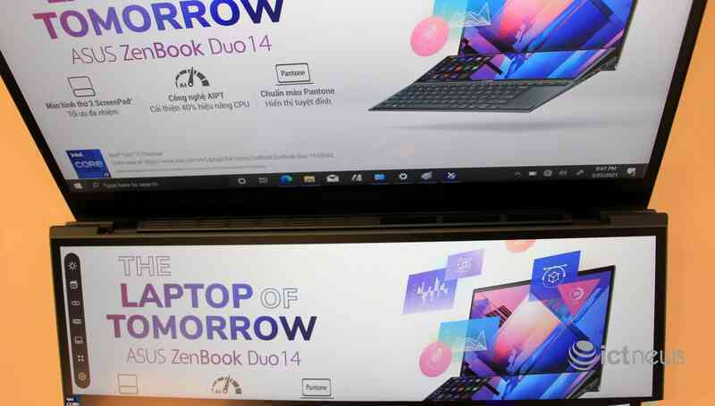 Cận cảnh laptop hai màn hình, giá từ 30 triệu đồng cho dân văn phòng