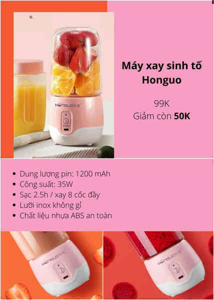 5 chiếc máy xay sinh tố cầm tay ngon - bổ - rẻ được săn đón nhất Shopee, có loại chưa tới 50K!